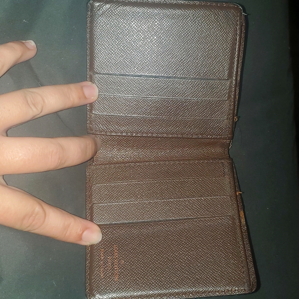 Louis Vuitton Damier Brown Mens/Unisex Canvas Bi-Fold Wallet Sentential Edition - Picture 3 of 8